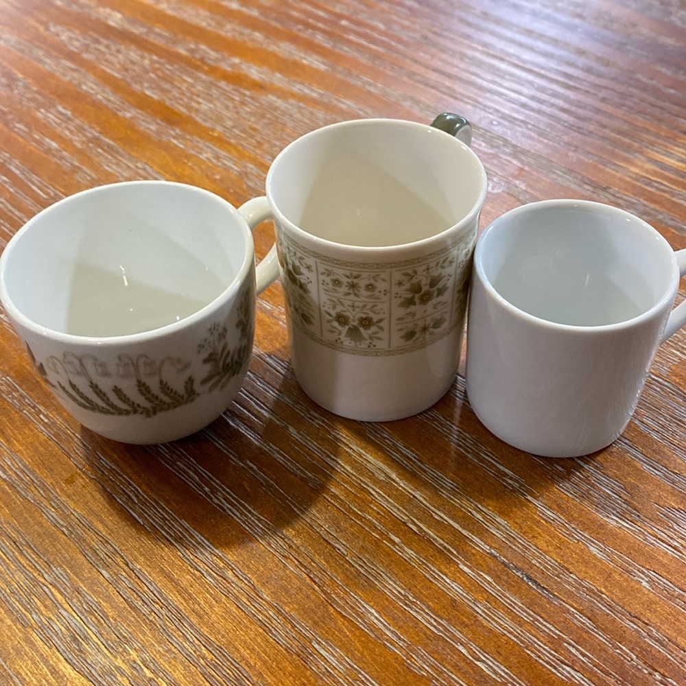 Three espresso cups sold as set
